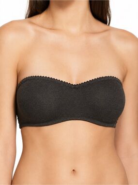 Skarlett Blue Black Undressed UW Bandeau Bra Convertible Straps Sz 34B NWT